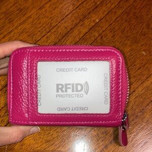 BRAND NEW…..Solid Raspberry Pink RFID PROTECTED Women’s Wallet
